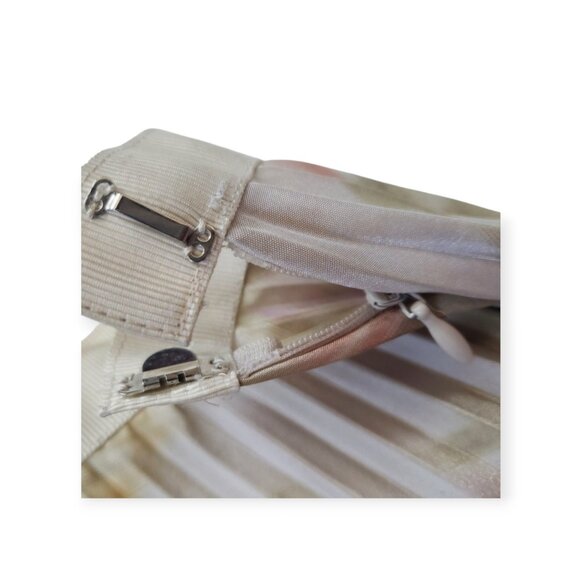 Behnaz Sarafpour romantic pastel floral pleated midi structured skirt size XS - Picture 13 of 14